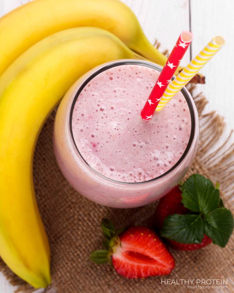 Strawberry Banana Protein Smoothie Recipe