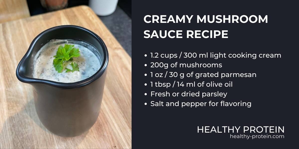 Creamy Mushroom Sauce - Perfect for Everything (Steak, Chicken or Pasta)