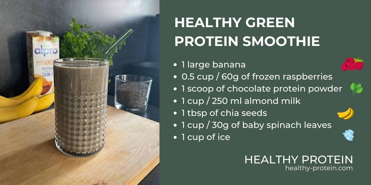 Healthy Green Protein Smoothie Recipe - Healthy-protein
