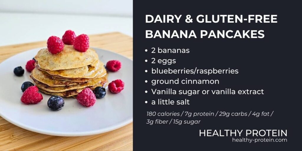 Banana Pancakes Dairy and Gluten Free recipe