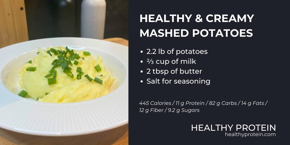 Healthy and Creamy Mashed Potatoes Recipe