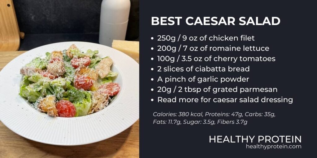 Homemade Caesar salad recipe