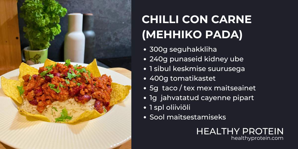 chilli con carne mehhiko pada retsept