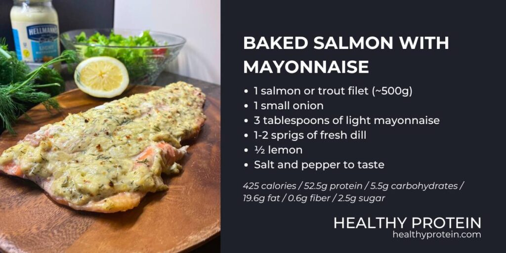 oven baked salmon recipe with nutrition info