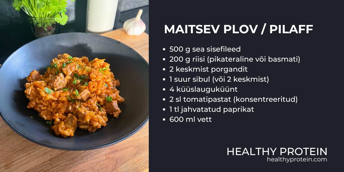 plov pilaff sealihaga retsept