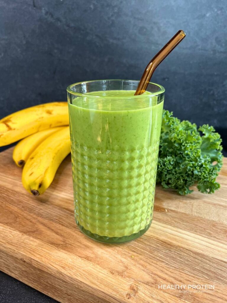 Kale Smoothie with Mango Banana optional high Protein version