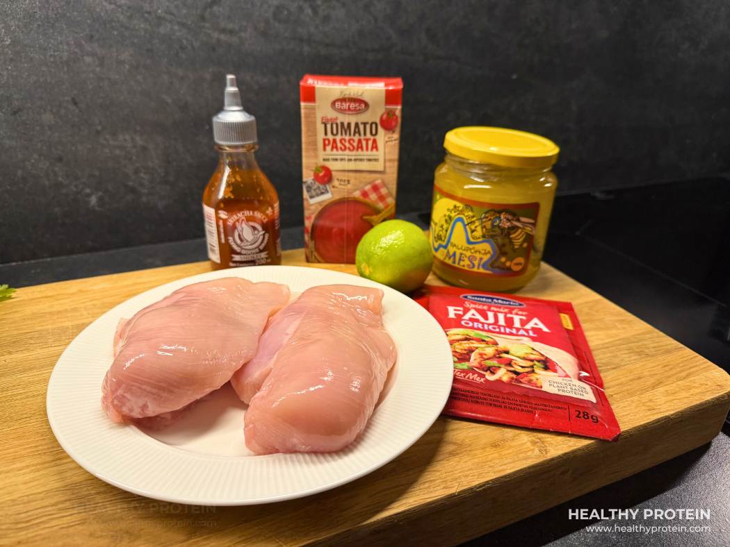 taco retsepti koostisosad kanafilee, mesi jpm
